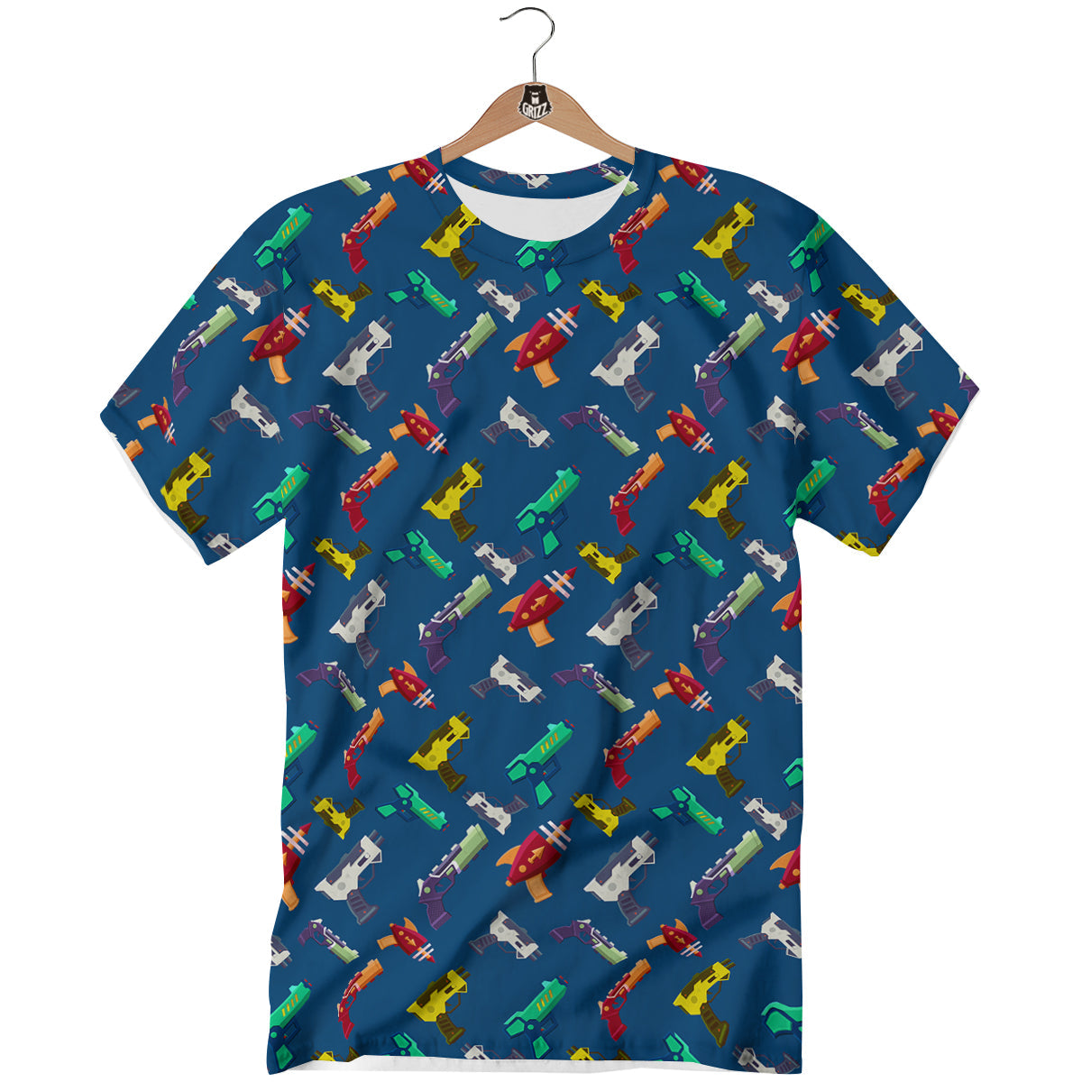 Guns Game Colorful Print Pattern T-Shirt-grizzshop