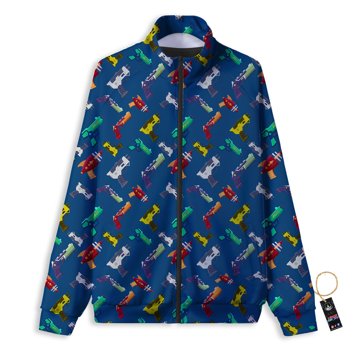 Guns Game Colorful Print Pattern Track Jacket-grizzshop