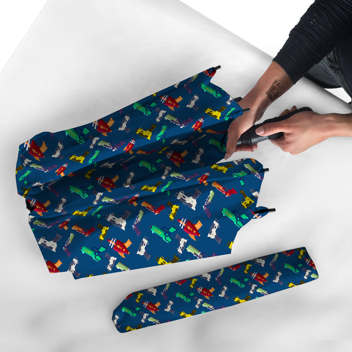 Guns Game Colorful Print Pattern Umbrella-grizzshop