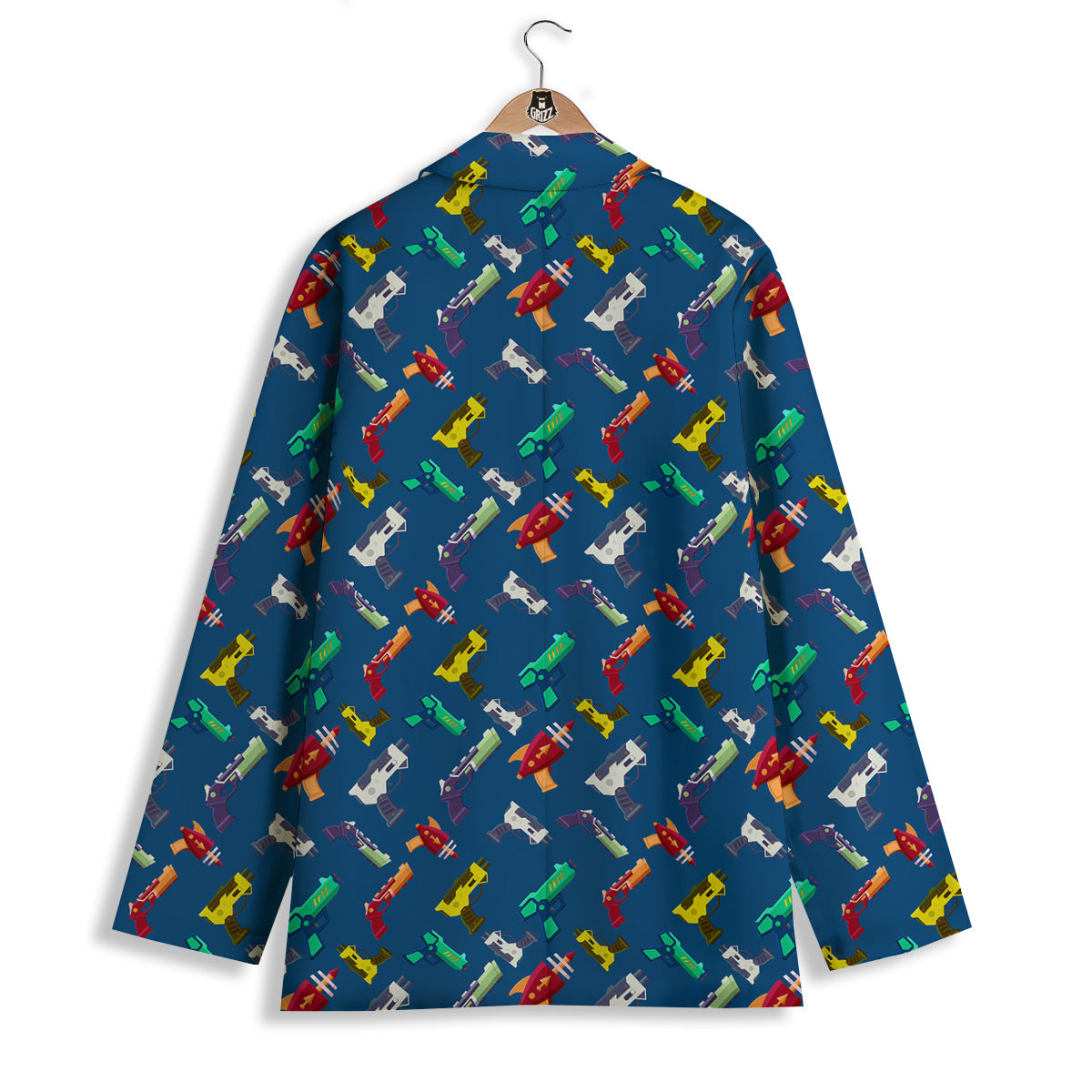 Guns Game Colorful Print Pattern Women's Blazer-grizzshop