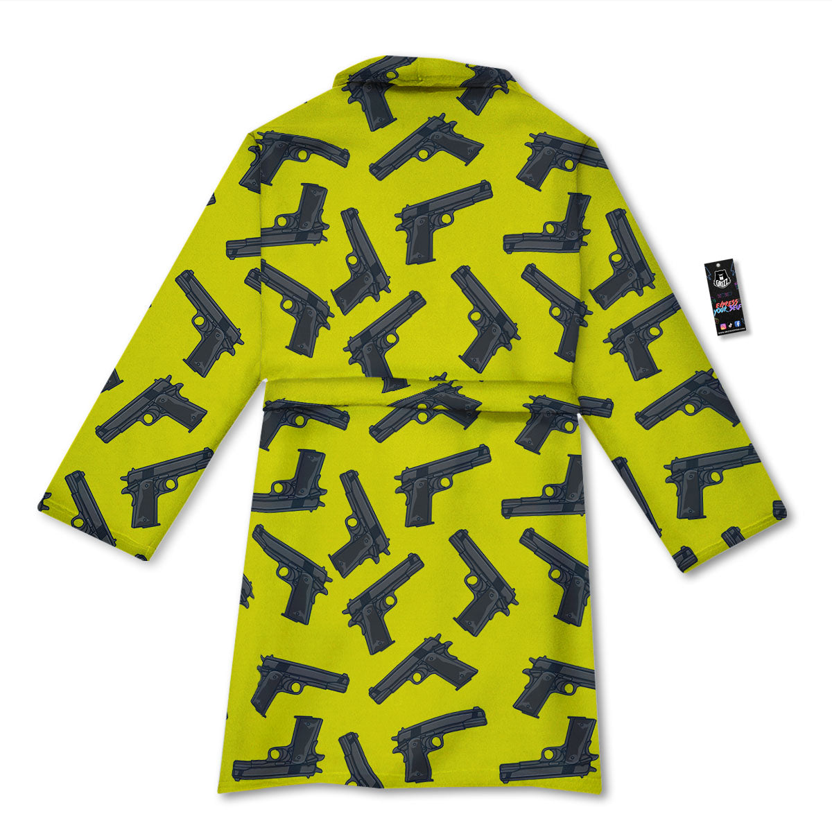 Guns Military Print Pattern Bathrobe-grizzshop