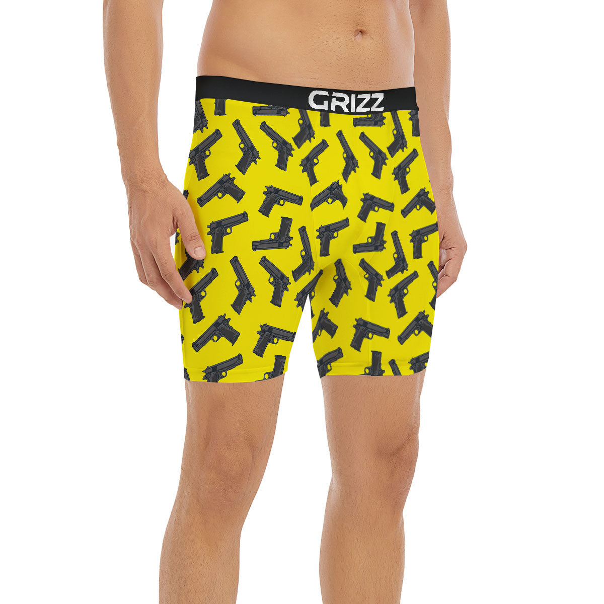 Guns Military Print Pattern Boxer Briefs-grizzshop