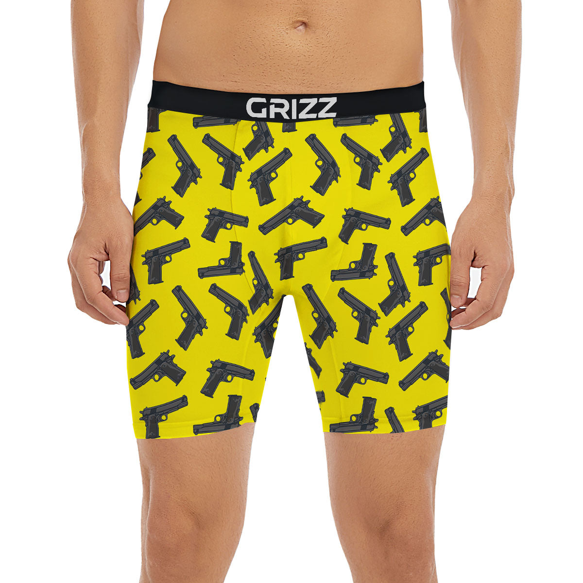 Guns Military Print Pattern Boxer Briefs-grizzshop