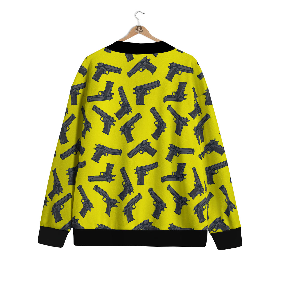 Guns Military Print Pattern Cardigan-grizzshop