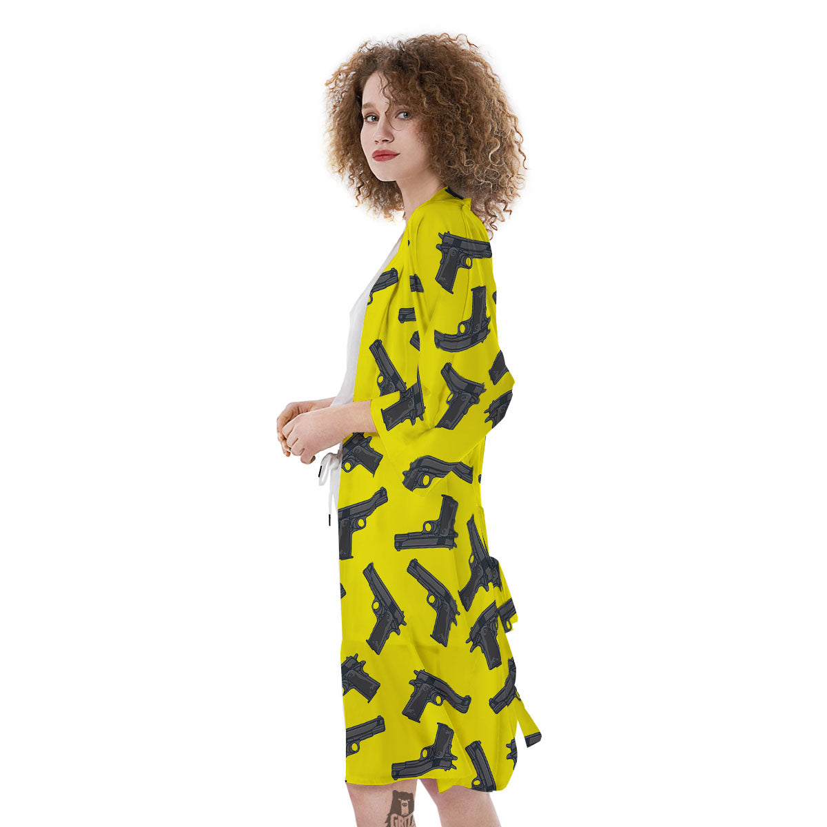 Guns Military Print Pattern Kimono-grizzshop