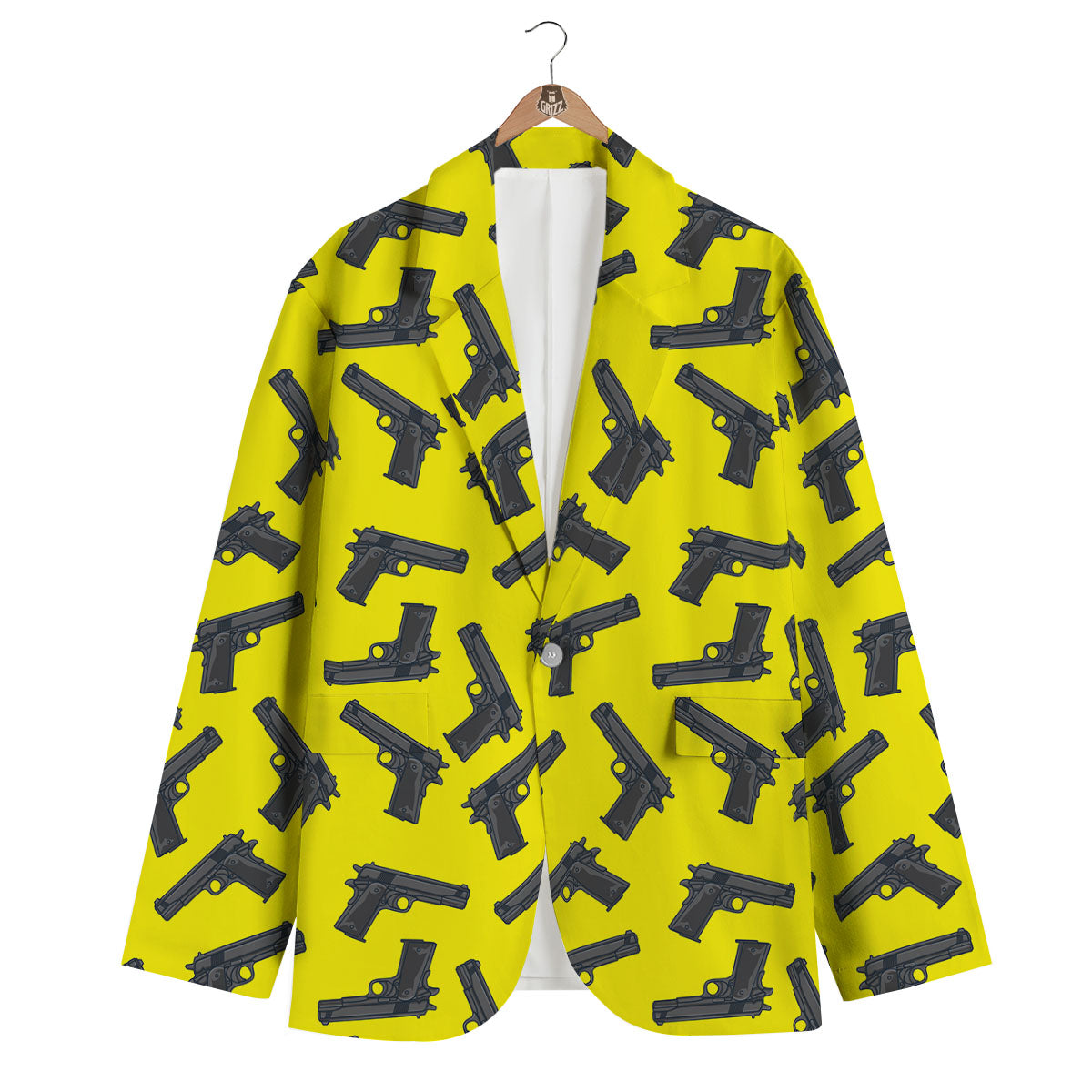 Guns Military Print Pattern Men's Blazer-grizzshop