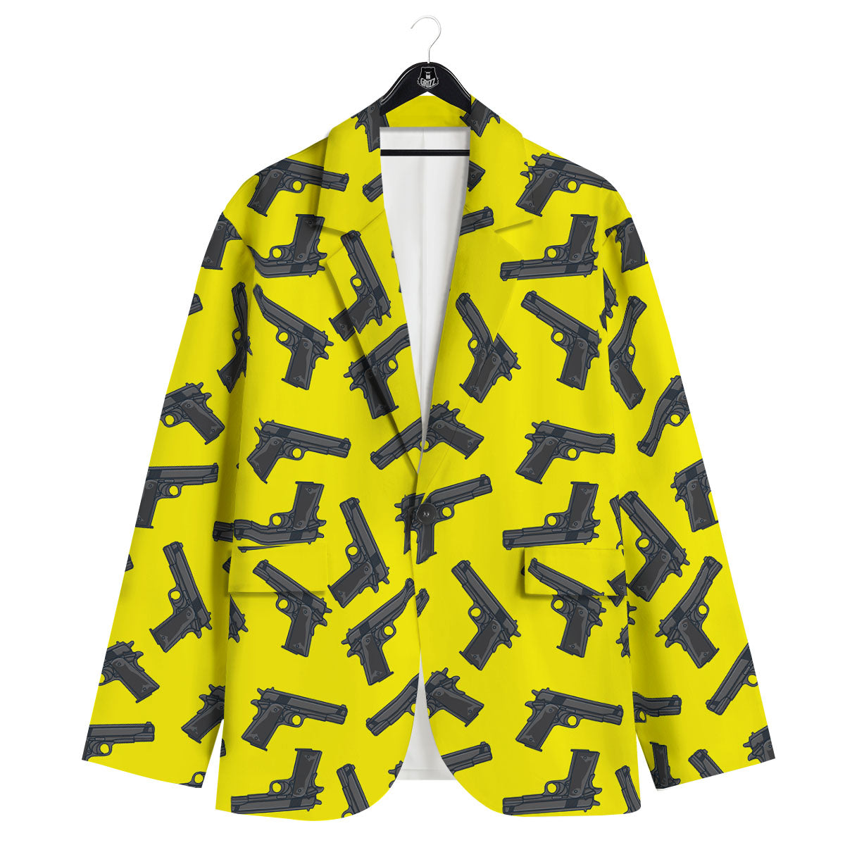 Guns Military Print Pattern Men's Sport Coat-grizzshop