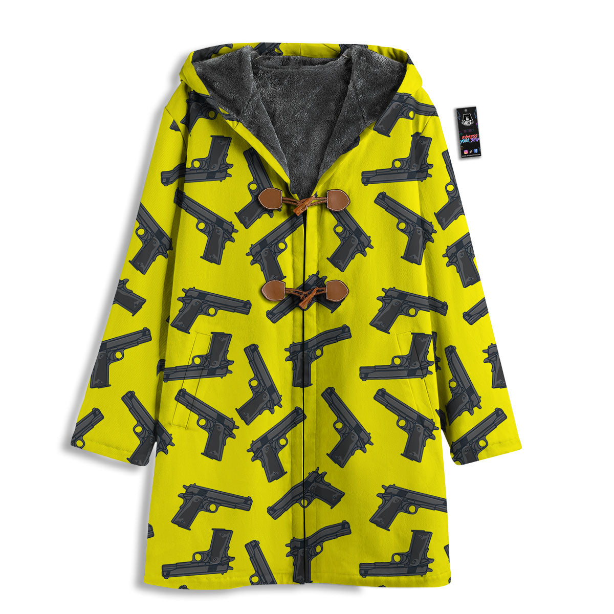 Guns Military Print Pattern Men's Windbreaker Jacket-grizzshop