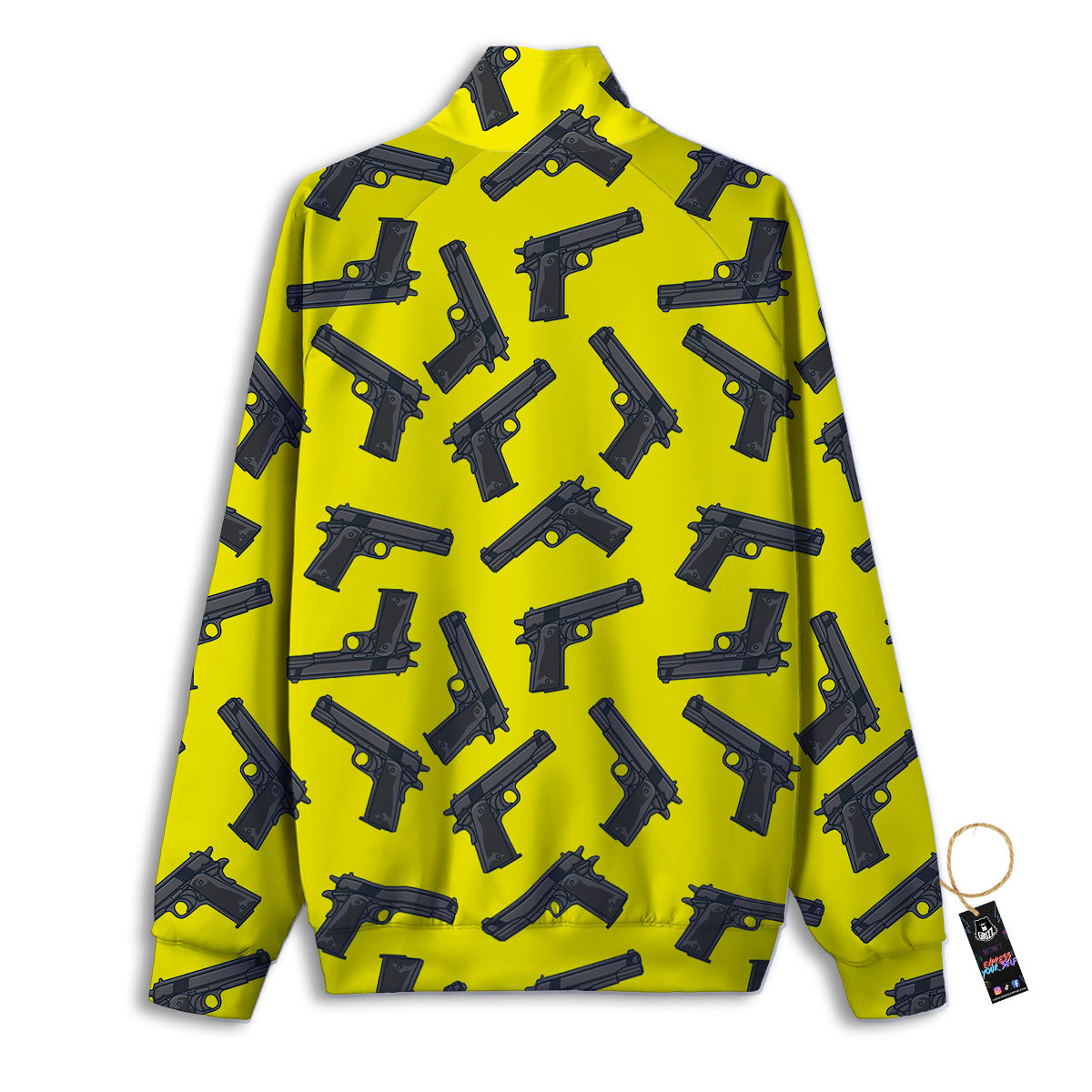Guns Military Print Pattern Track Jacket-grizzshop