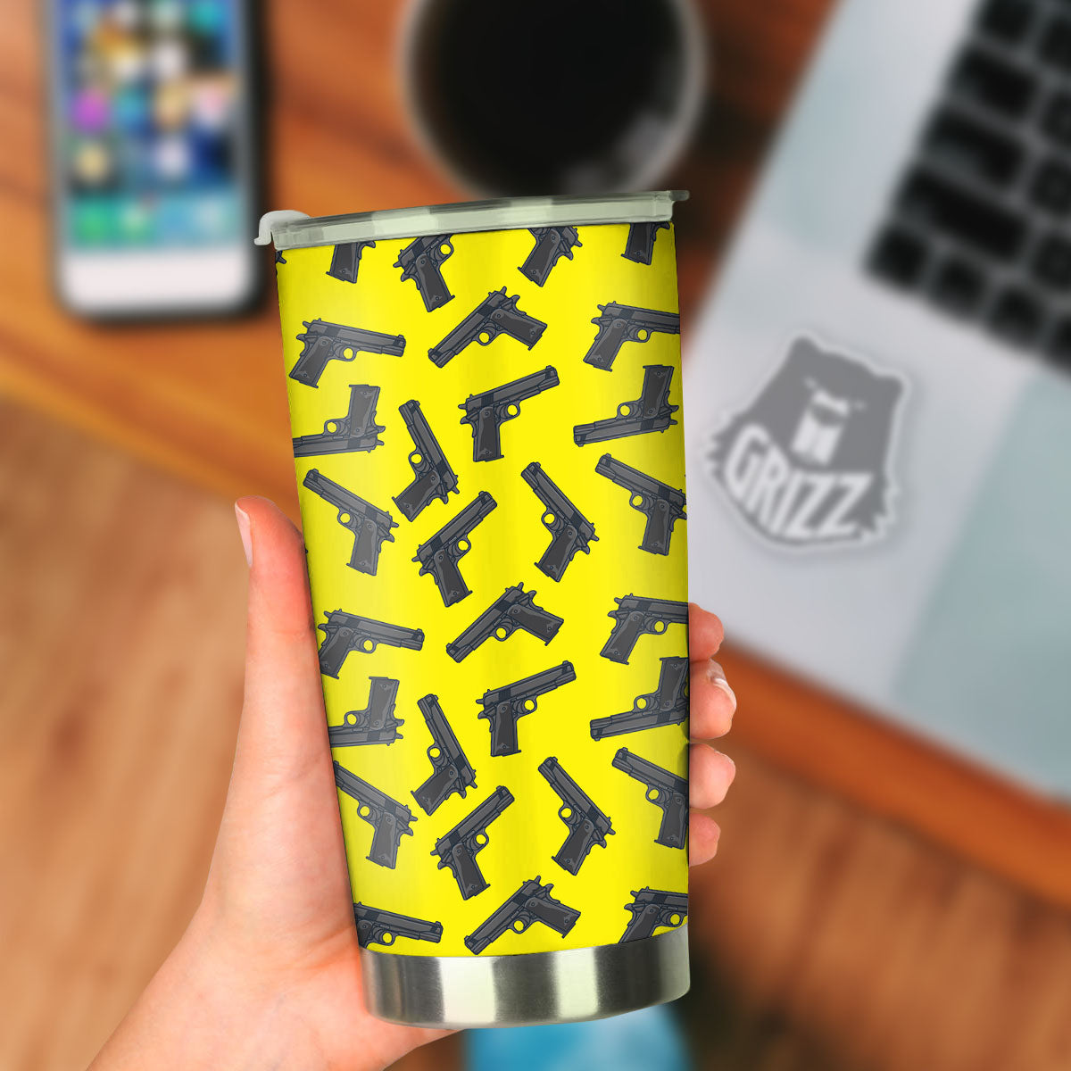 Guns Military Print Pattern Tumbler-grizzshop