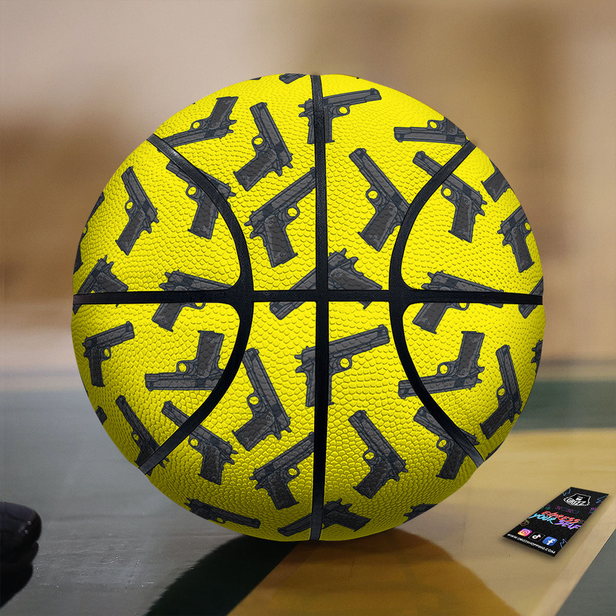 Guns Military Print Pattern Basketball