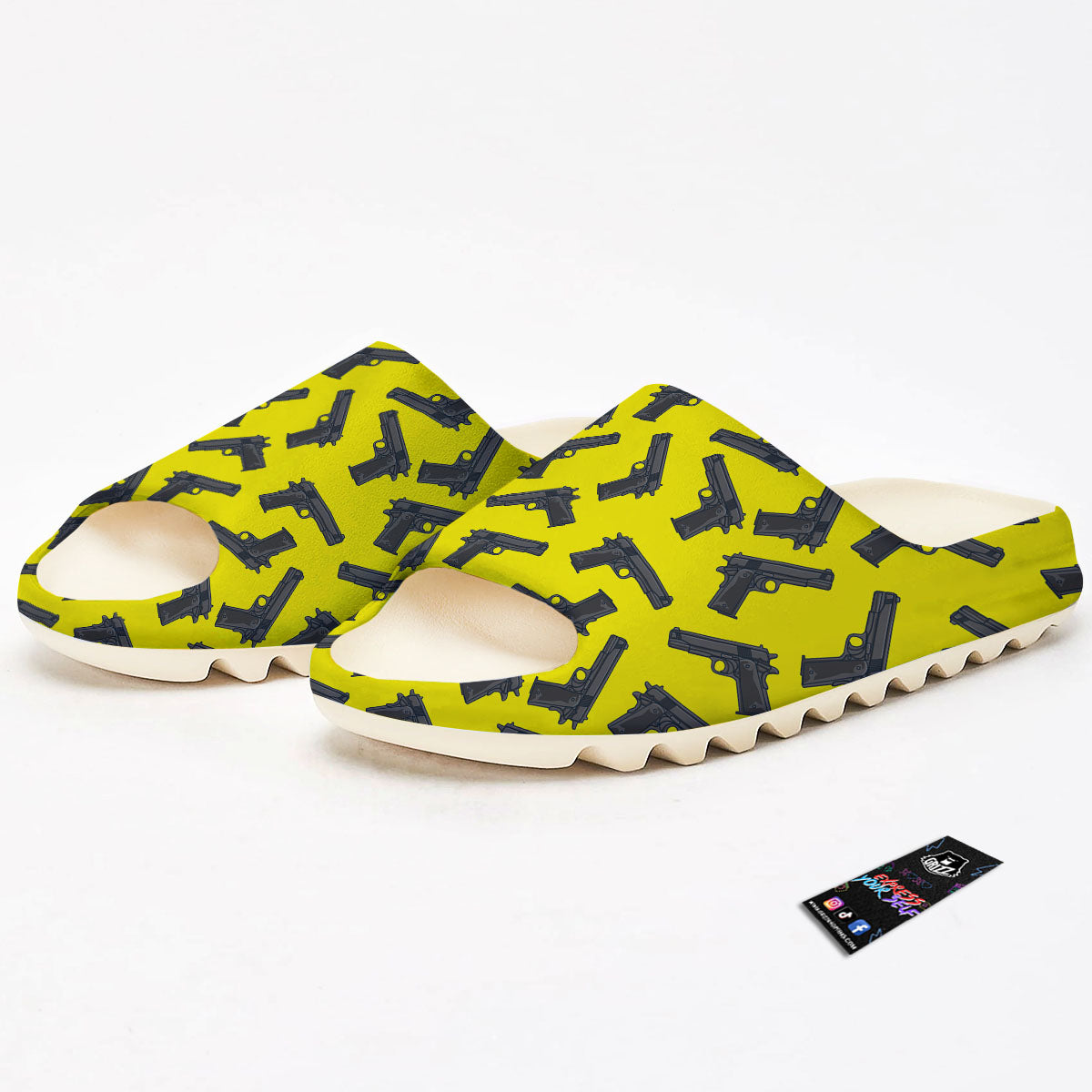 Guns Military Print Pattern Sandals-grizzshop