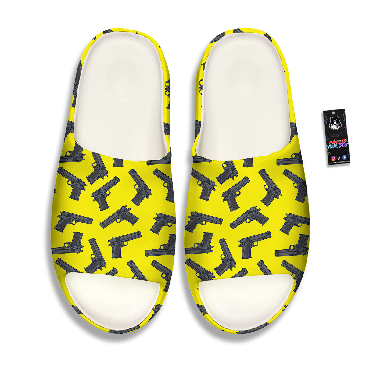 Guns Military Print Pattern Sandals-grizzshop