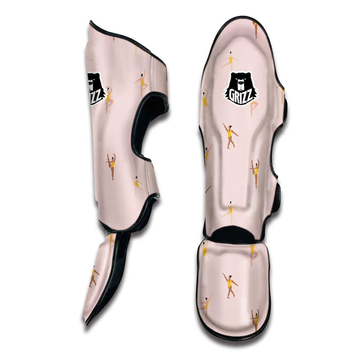 Gymnastics Pattern Print Muay Thai Shin Guards-grizzshop