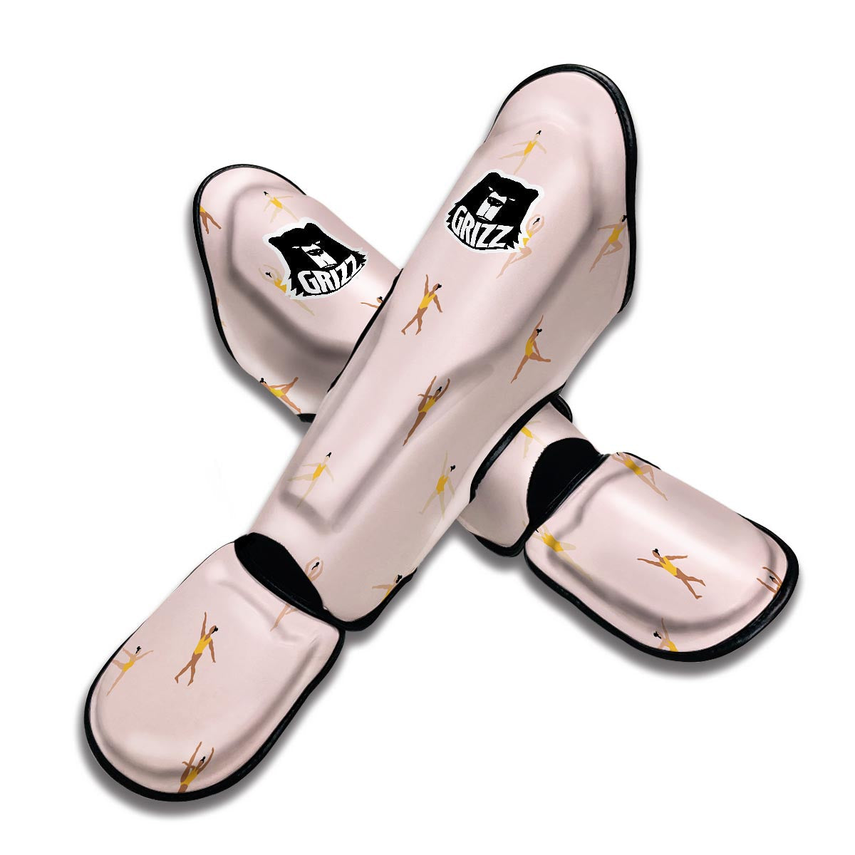 Gymnastics Pattern Print Muay Thai Shin Guards-grizzshop