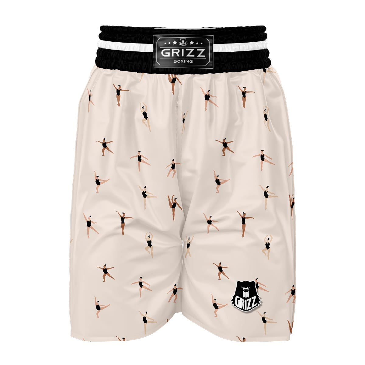 Gymnastics Print Pattern Boxing Shorts-grizzshop