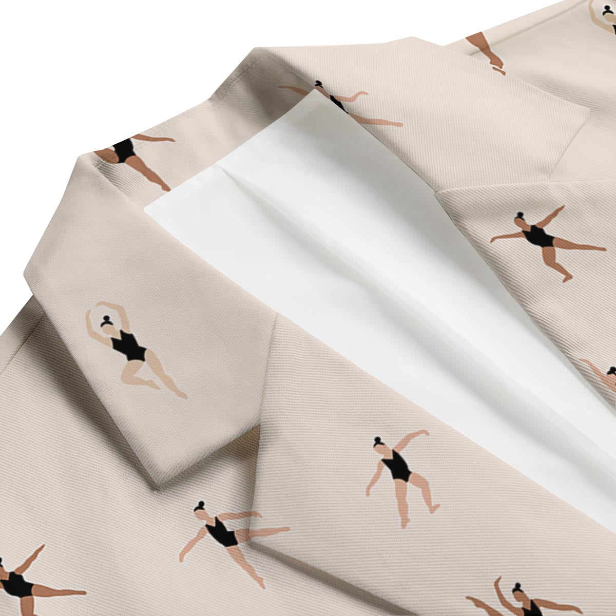 Gymnastics Print Pattern Men's Blazer-grizzshop