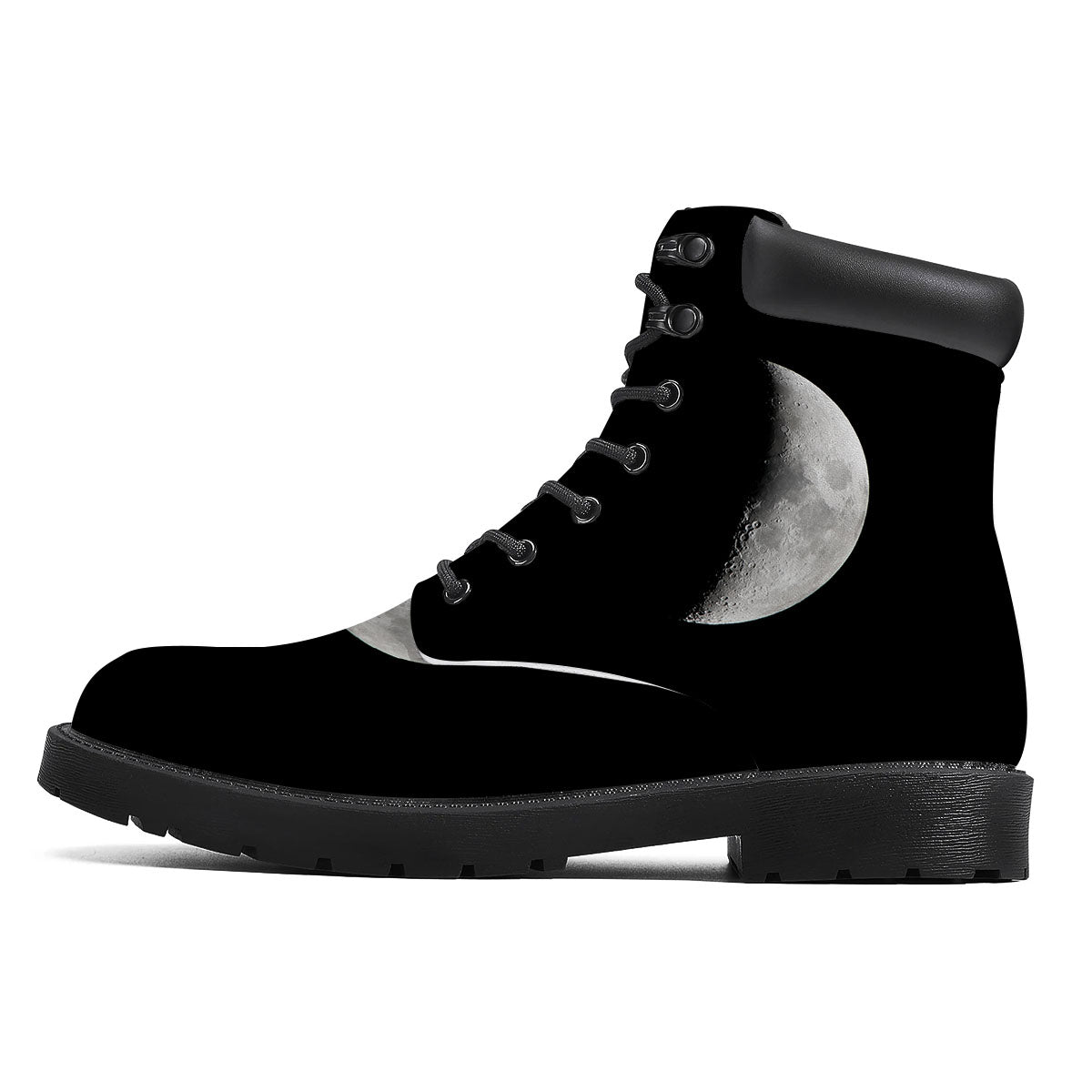 Half Moon Print Boots-grizzshop