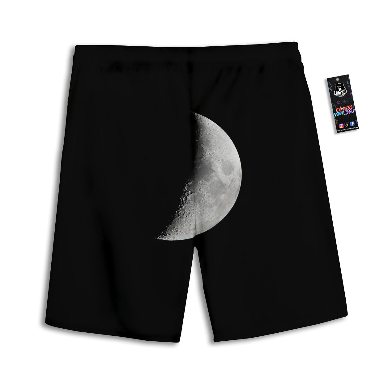 Indian Skull Native American Print Men's Athletic Shorts