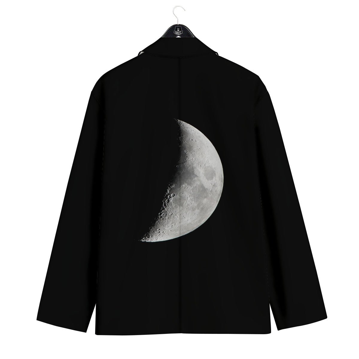 Half Moon Print Men's Sport Coat-grizzshop