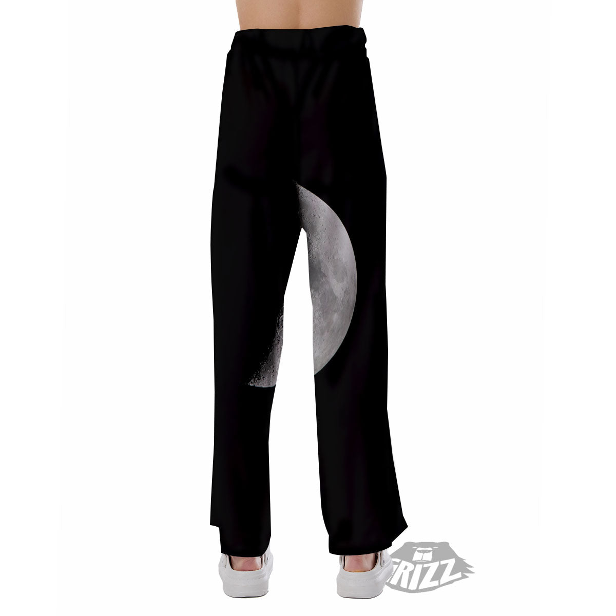 Half Moon Print Pajama Pants-grizzshop