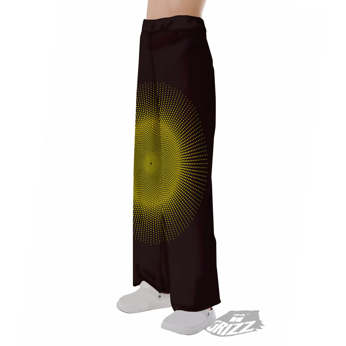 Halftone Sun Dot Print Pajama Pants-grizzshop