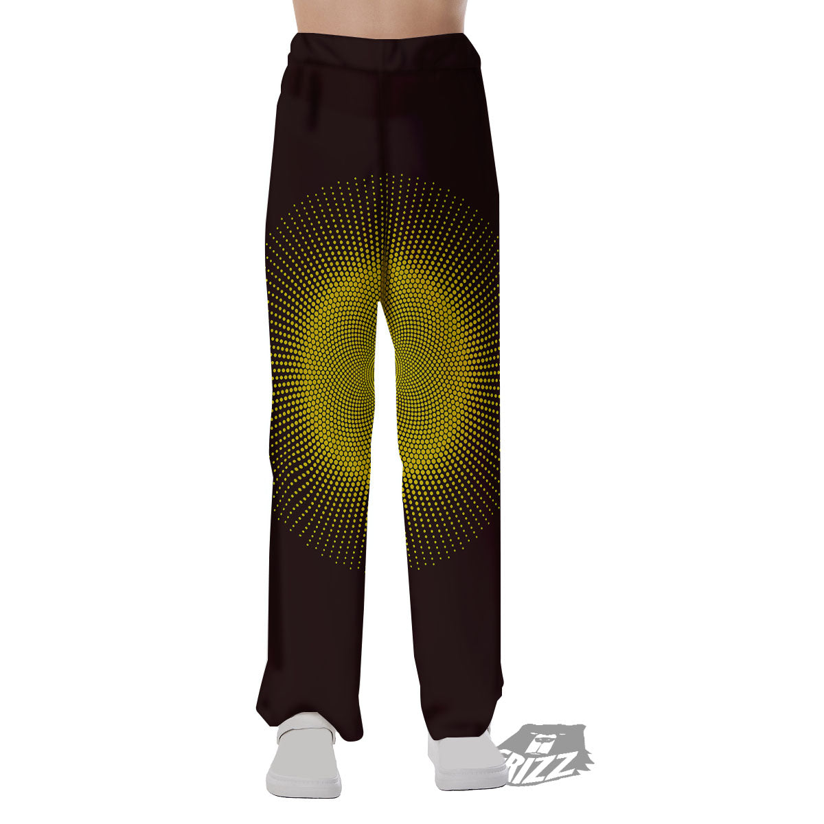 Halftone Sun Dot Print Pajama Pants-grizzshop