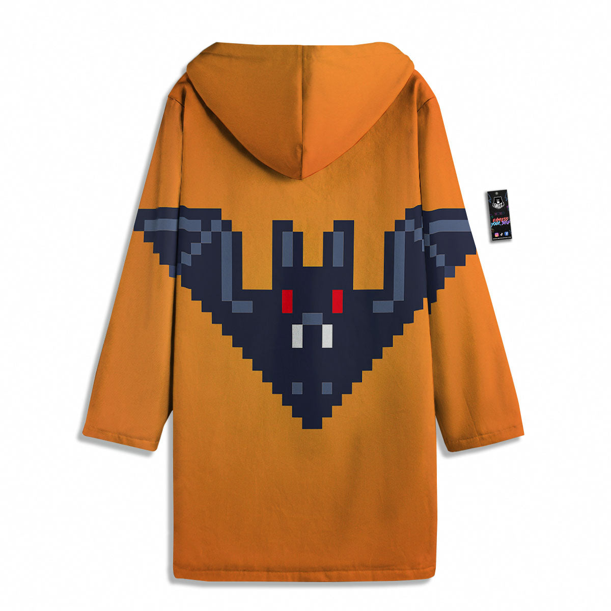 Halloween Bat 8-Bit Pixel Print Men's Windbreaker Jacket-grizzshop