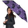 Halloween Bat Black And Purple Print Umbrella-grizzshop