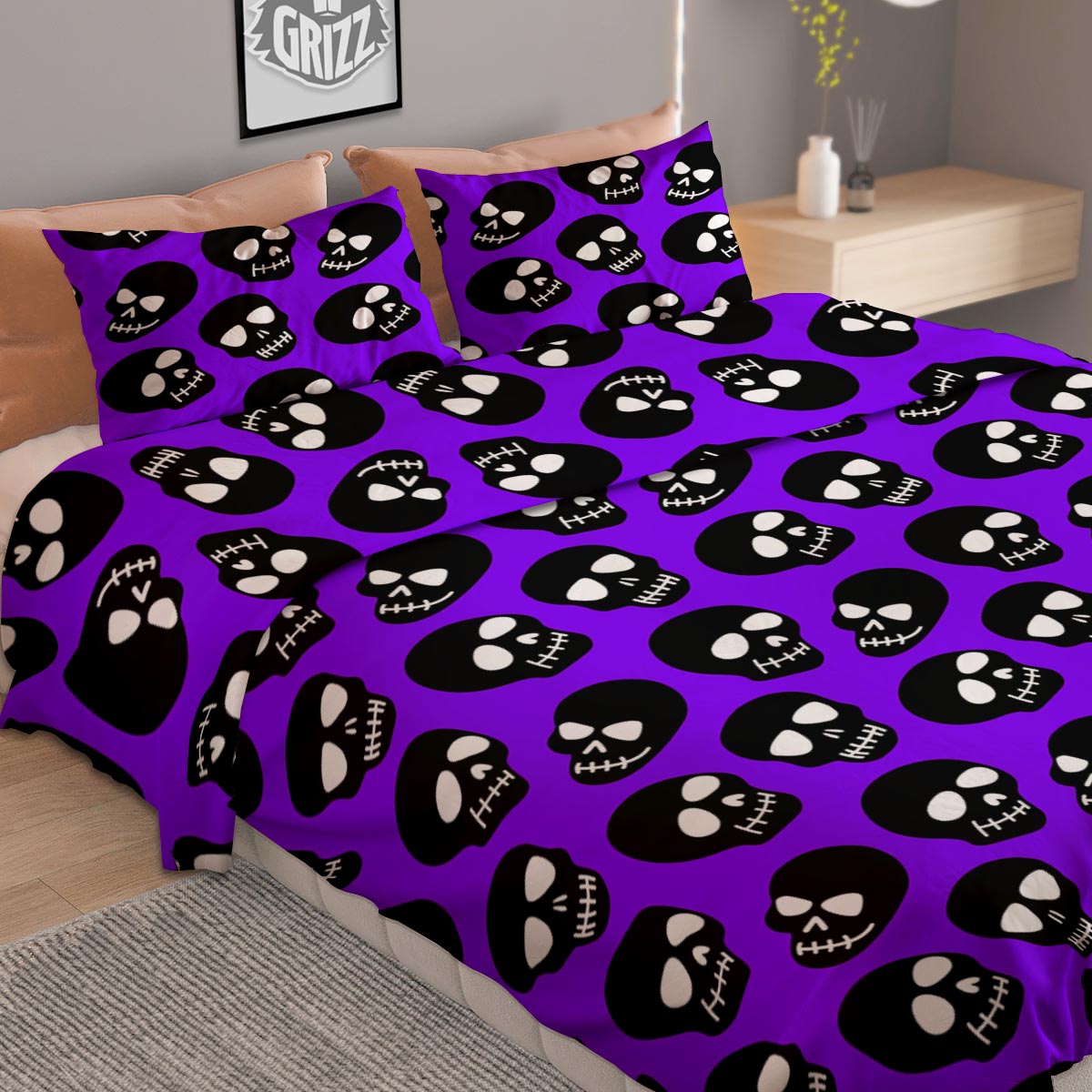 Great Kanagawa Wave Print Duvet Cover Bedding Set