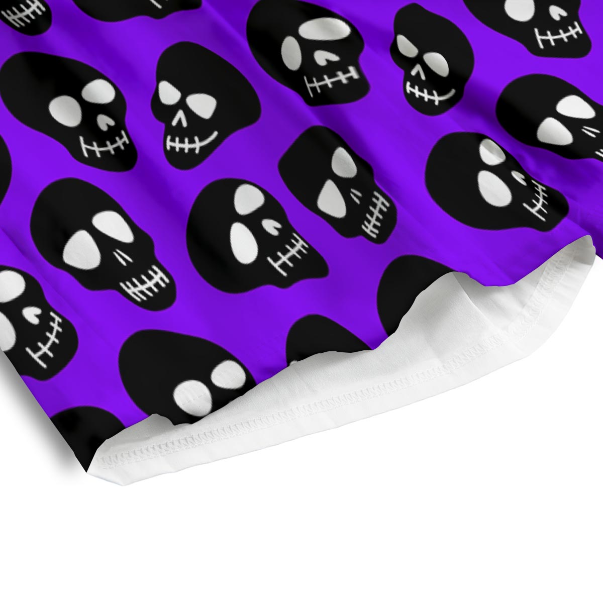 Halloween Black And Purple Print Pattern Men's Athletic Shorts