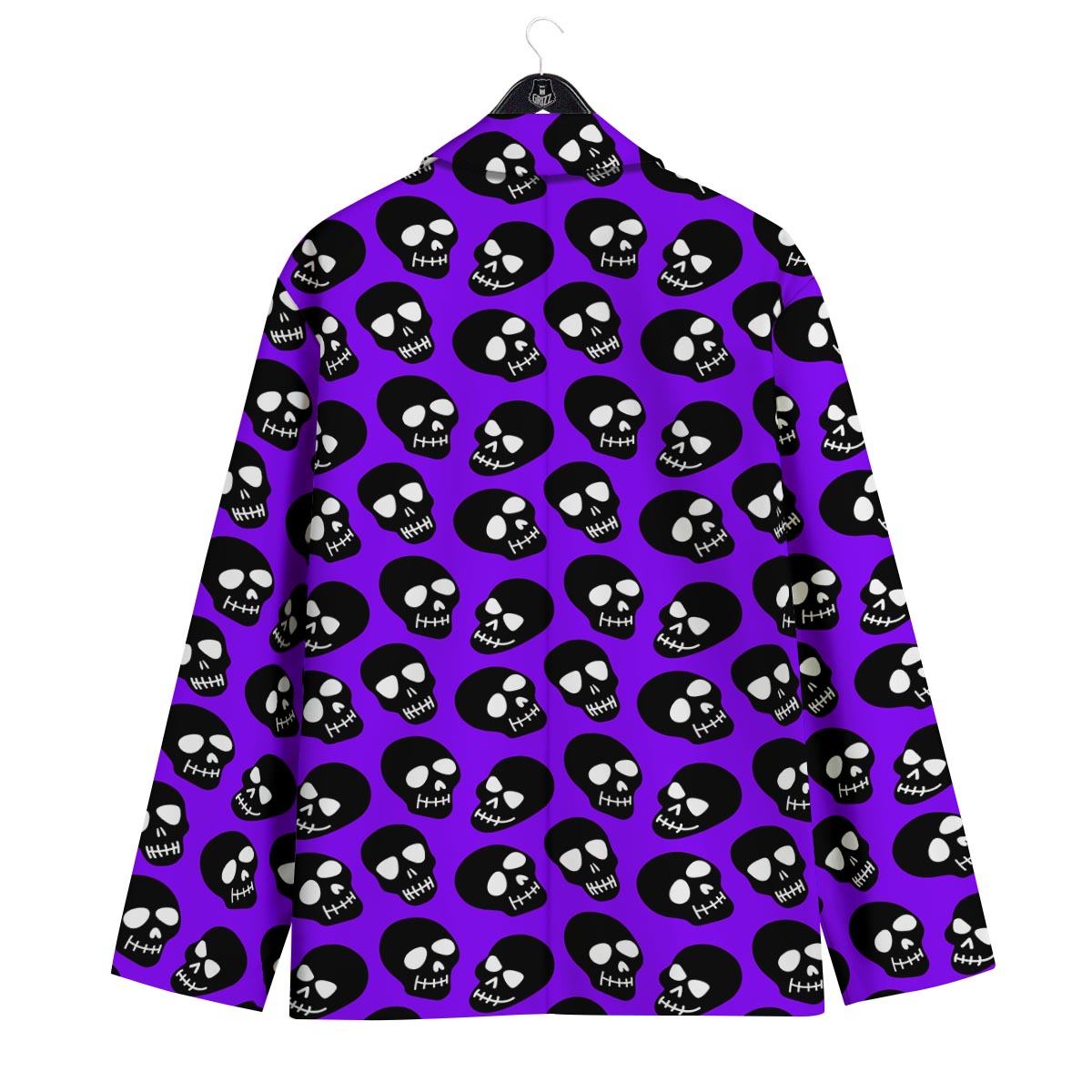Halloween Black And Purple Print Pattern Men's Sport Coat-grizzshop
