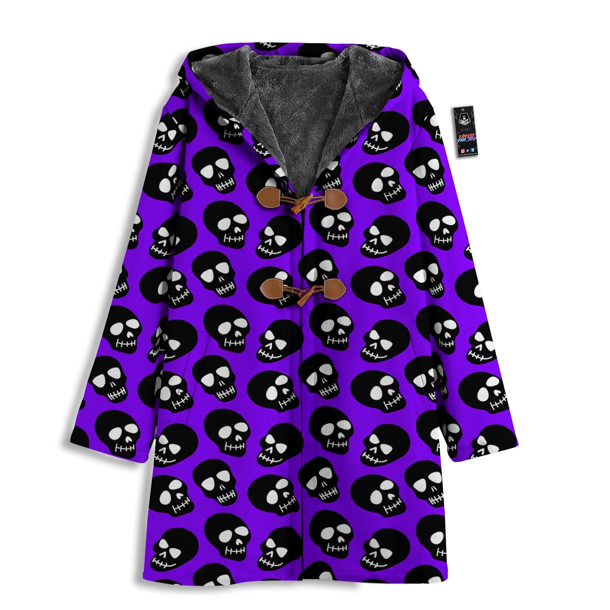 Halloween Black And Purple Print Pattern Men's Windbreaker Jacket-grizzshop