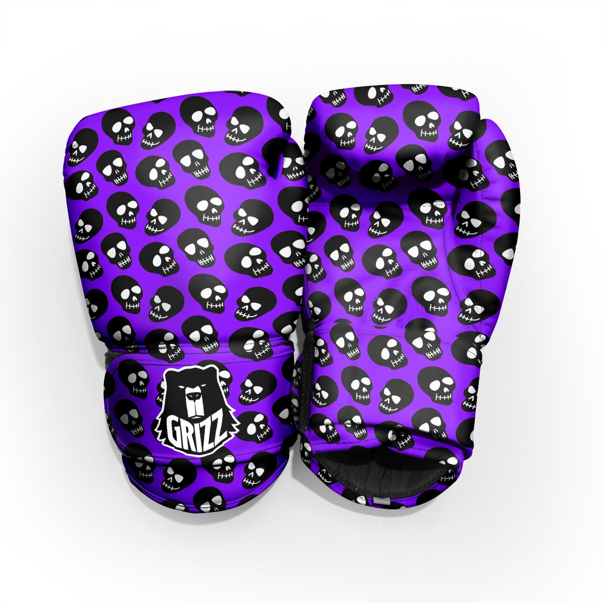 Halloween Black And Purple Print Pattern Pro Boxing Glove