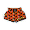 Halloween Black Cat Pattern Print Muay Thai Boxing Shorts-grizzshop