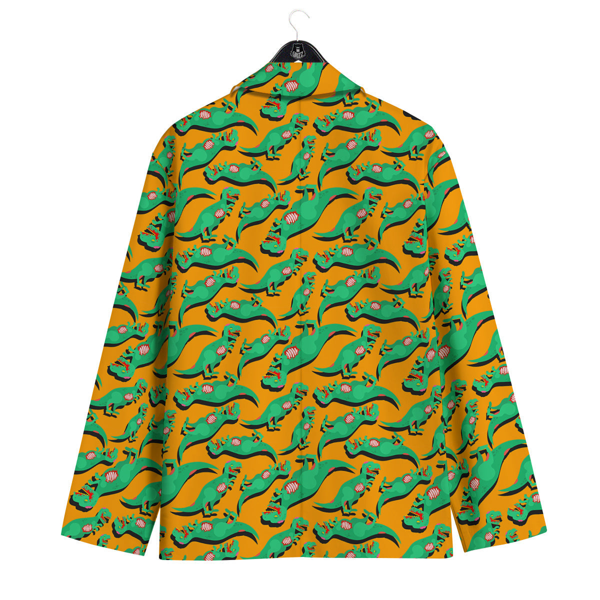 Halloween Cute Dino Print Pattern Men's Sport Coat-grizzshop