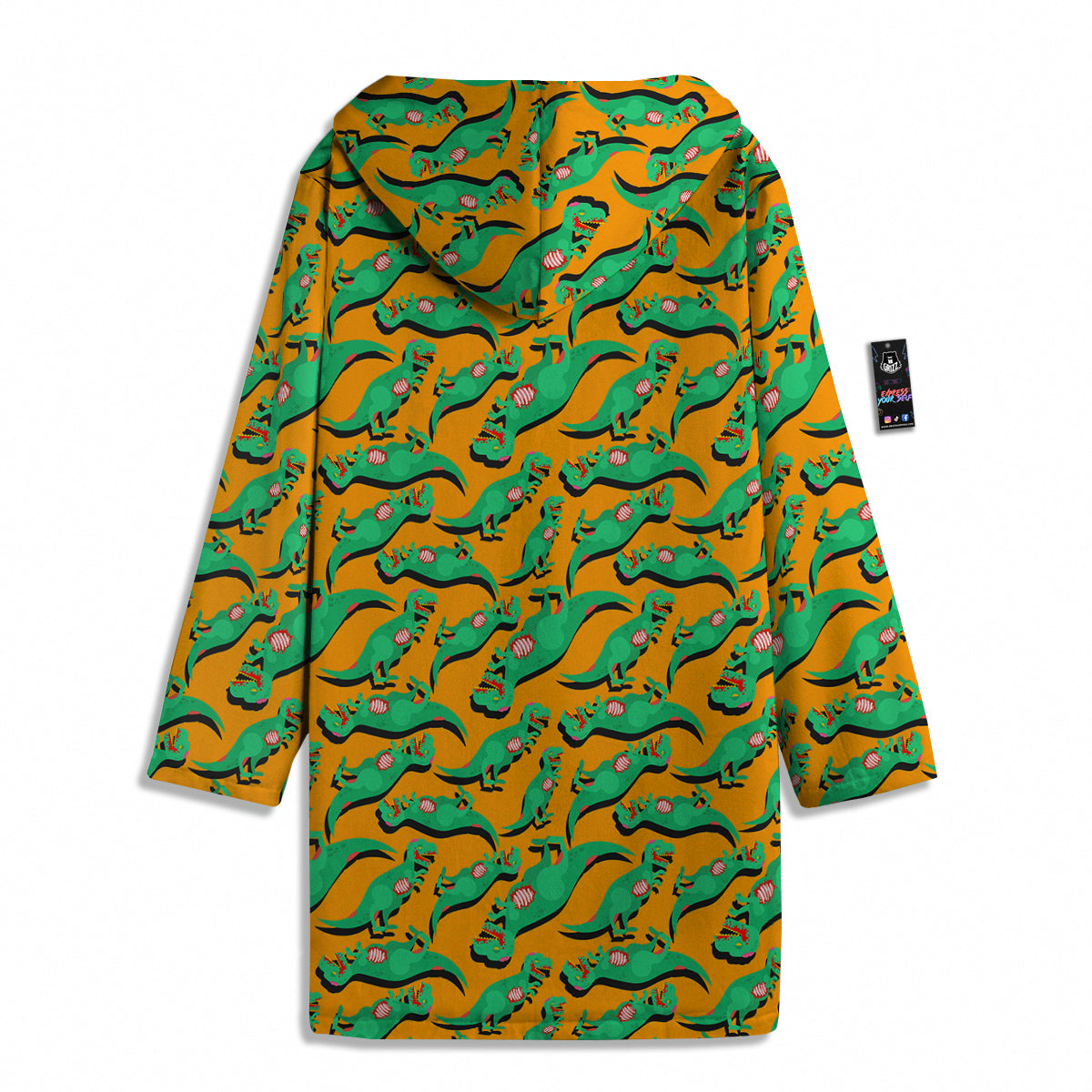 Halloween Cute Dino Print Pattern Men's Windbreaker Jacket-grizzshop