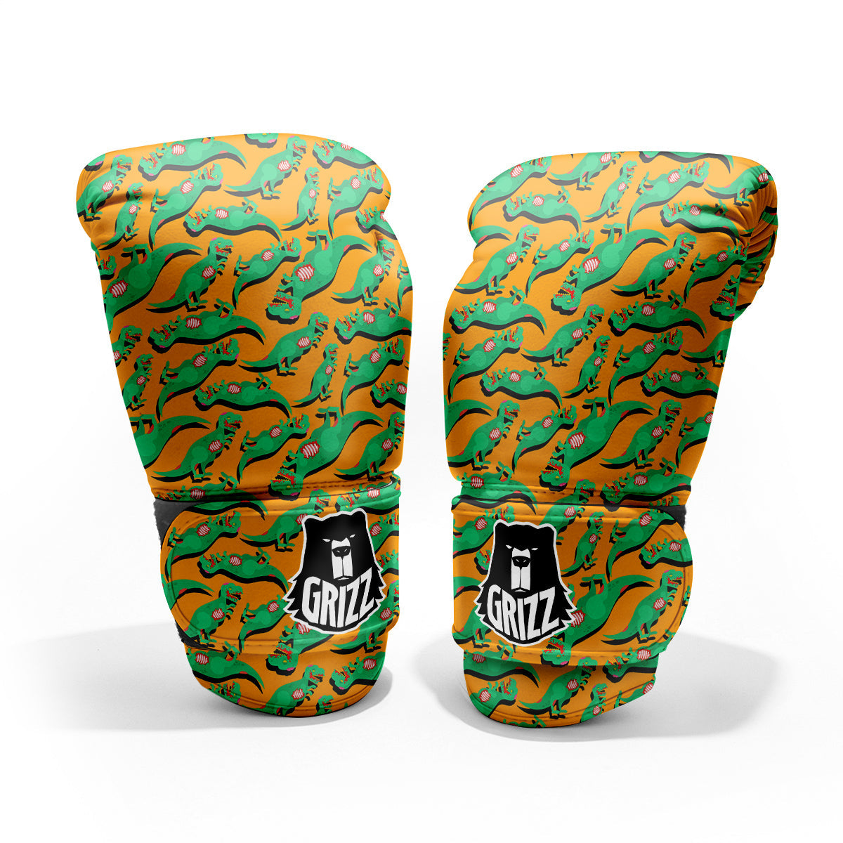 Halloween Cute Dino Print Pattern Pro Boxing Glove