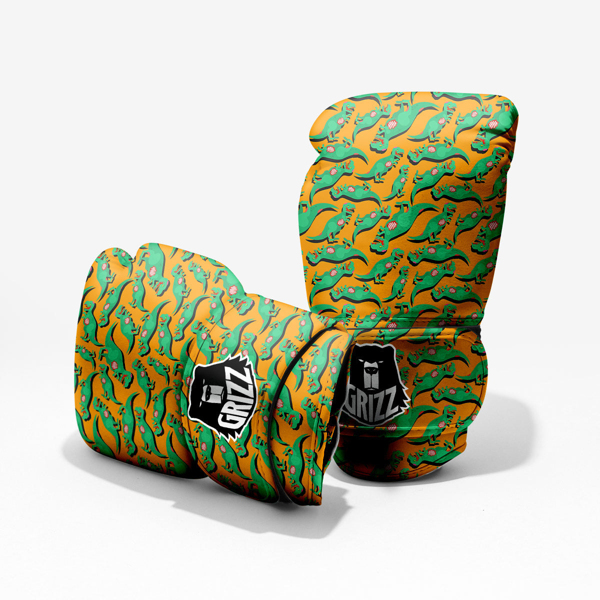 Halloween Cute Dino Print Pattern Pro Boxing Glove