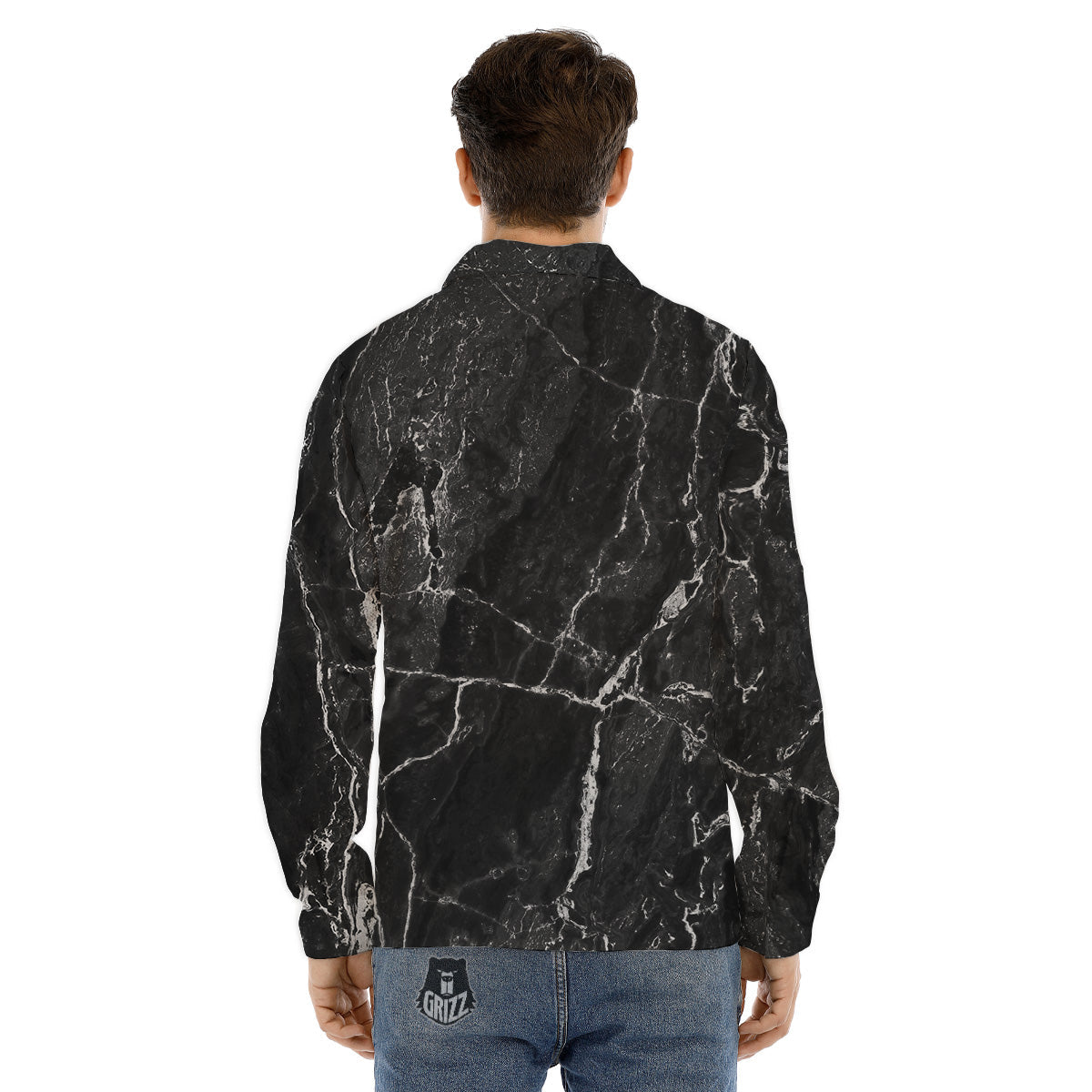 Halloween Cute Ghost Emoji Print Pattern Men's Dress Shirts-grizzshop