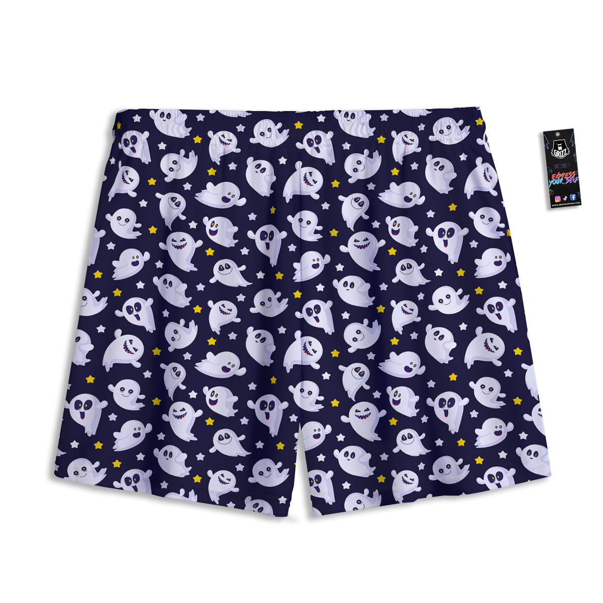 Lollipop Cute Print Pattern Mesh Shorts