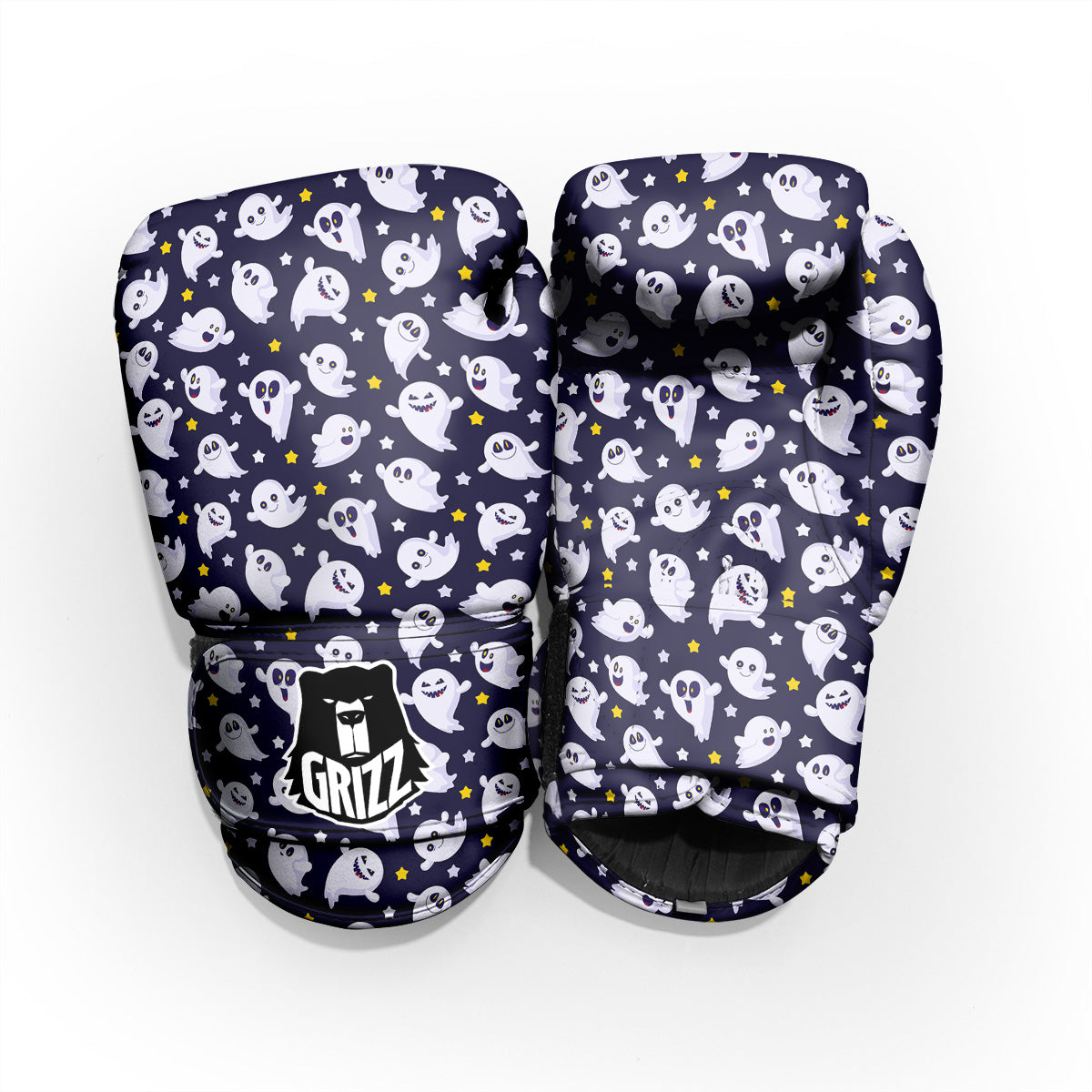 Halloween Cute Ghost Emoji Print Pattern Pro Boxing Glove