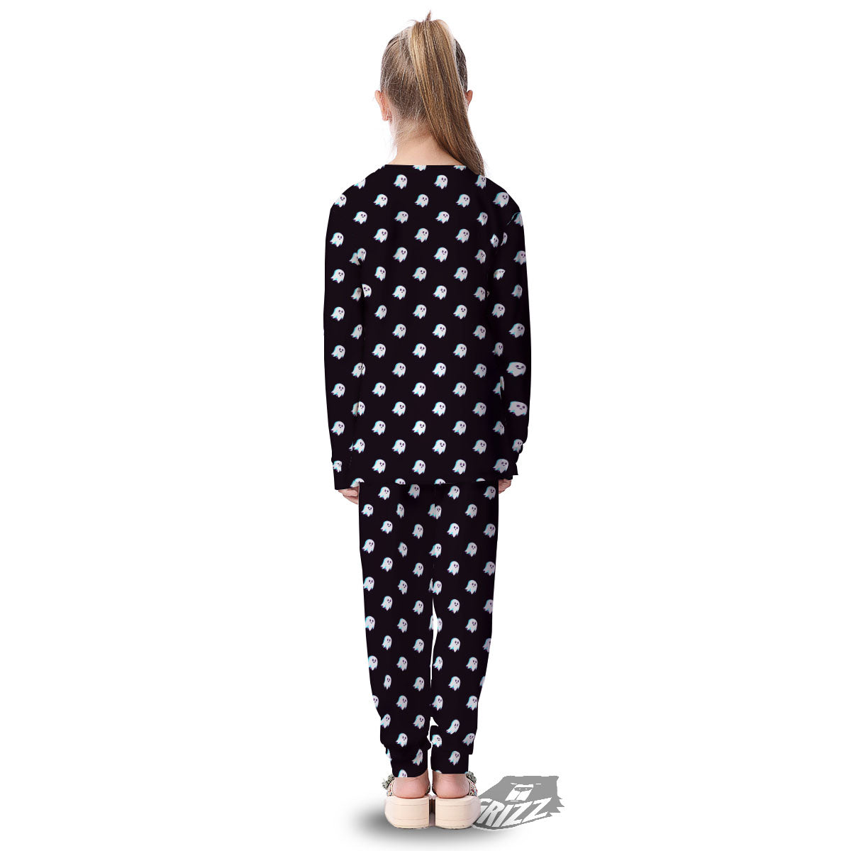 Halloween Ghost Little Print Pattern Kid's Pajamas-grizzshop