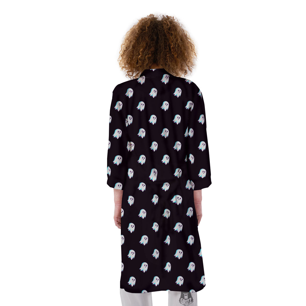 Halloween Ghost Little Print Pattern Kimono-grizzshop