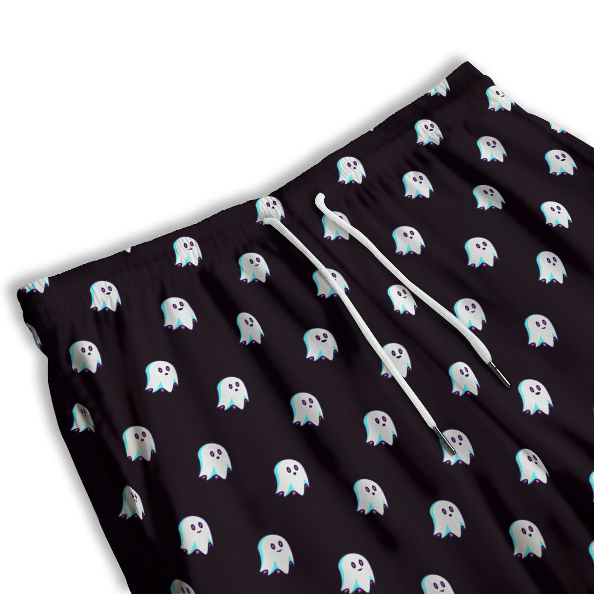 Halloween Ghost Little Print Pattern Men's Athletic Shorts