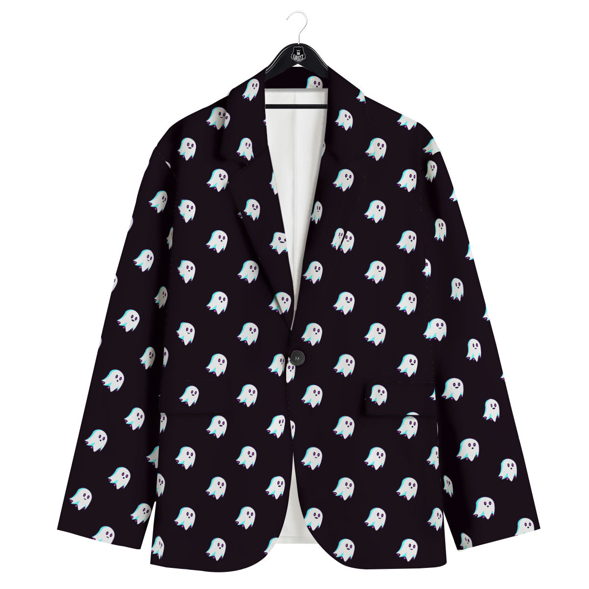 Halloween Ghost Little Print Pattern Men's Sport Coat-grizzshop