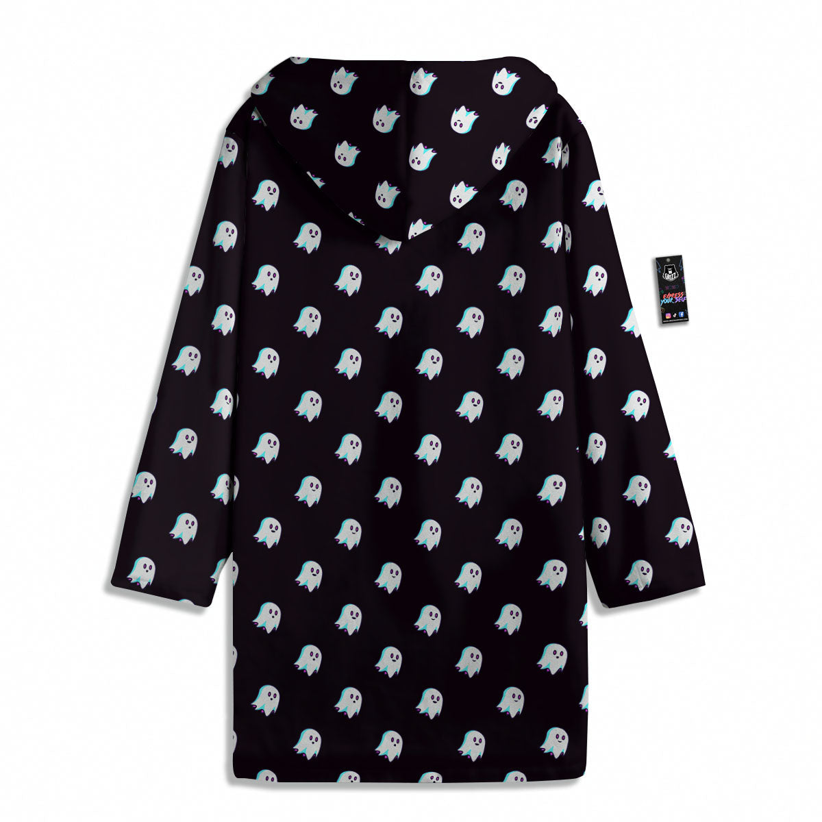 Halloween Ghost Little Print Pattern Men's Windbreaker Jacket-grizzshop
