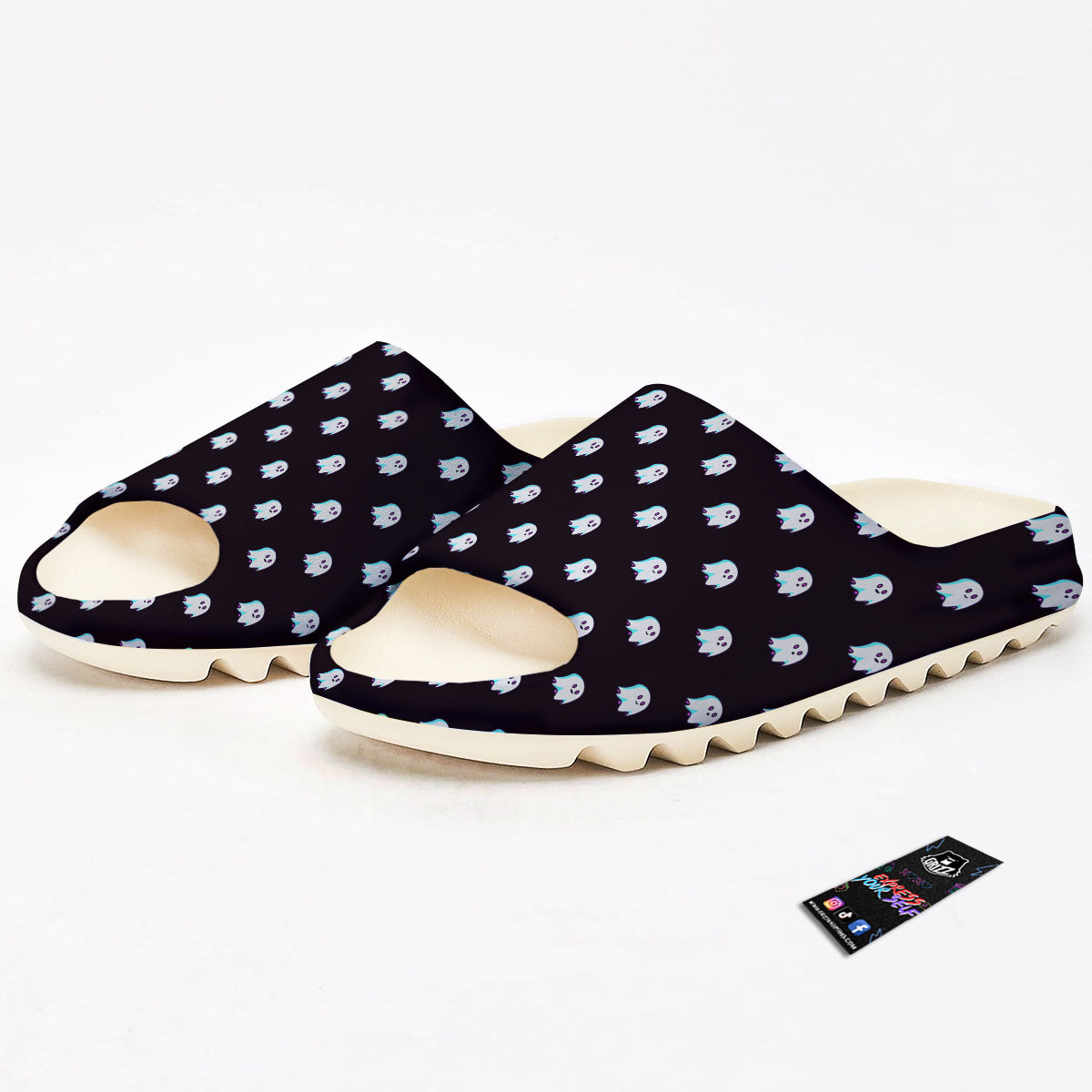 Halloween Ghost Little Print Pattern Sandals-grizzshop
