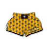 Halloween Gray Coffin Print Pattern Muay Thai Boxing Shorts-grizzshop