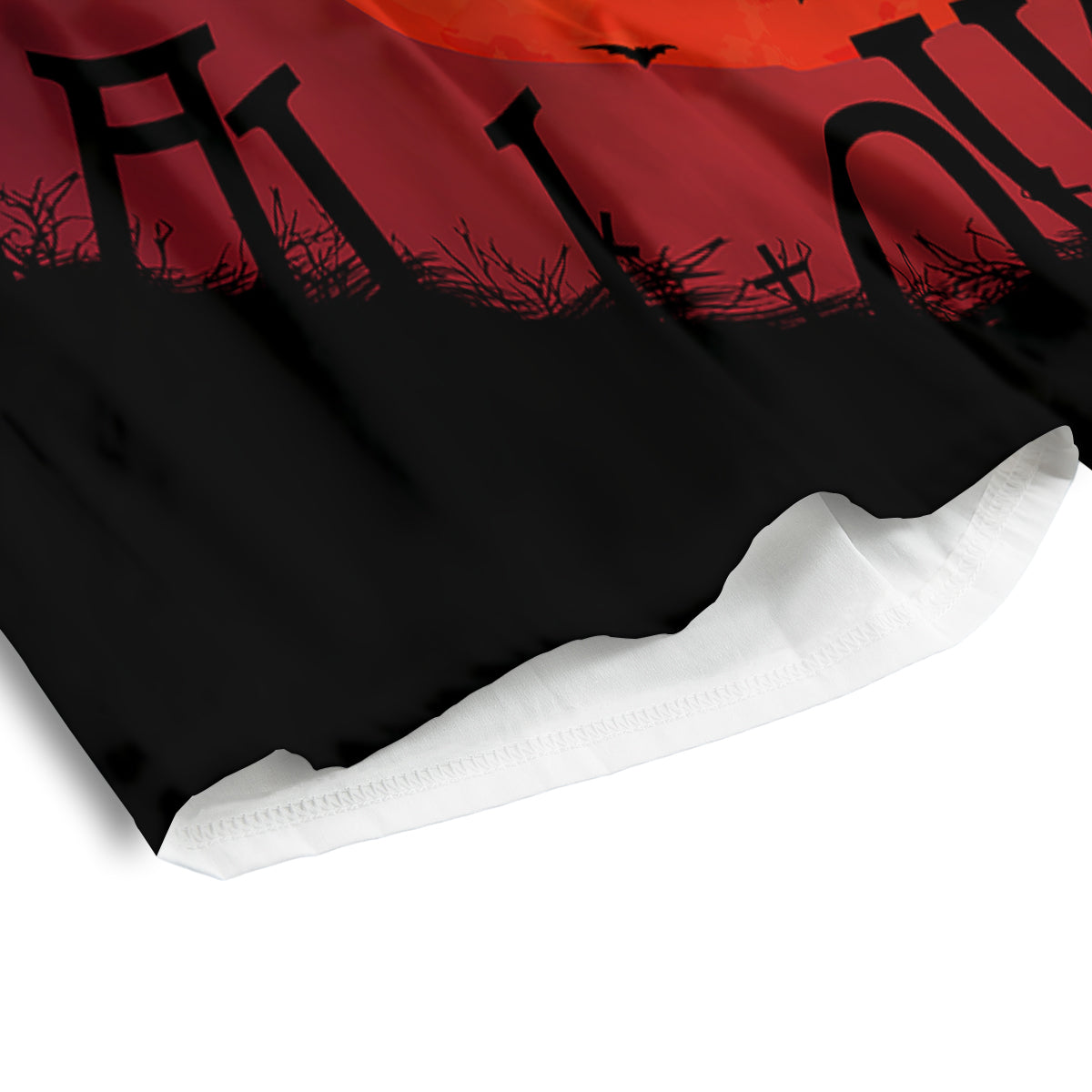 Halloween Grim Reaper Print Men's Athletic Shorts